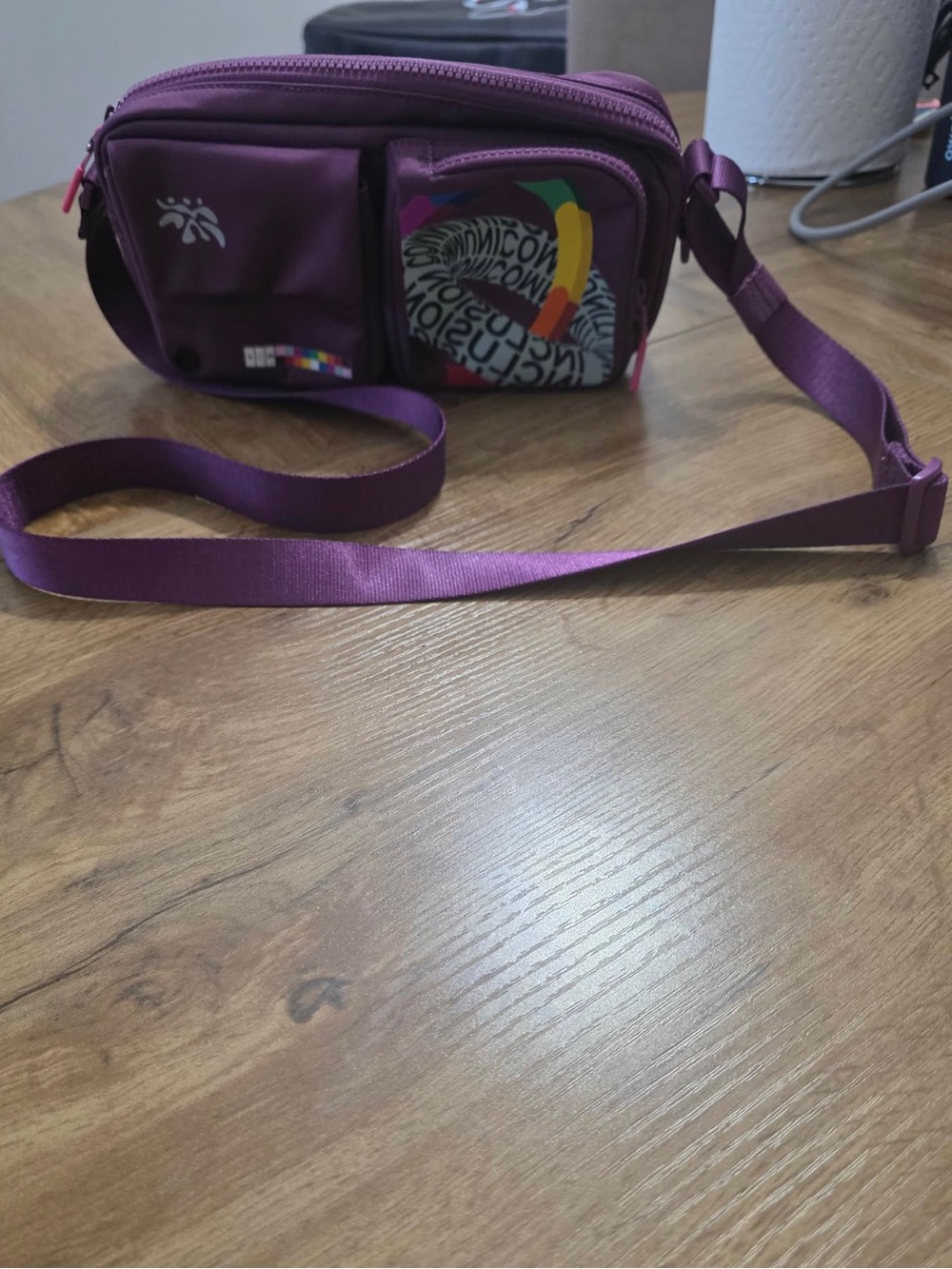 lululemon athletica Purple Crossbody Bag with Graphic Pocket